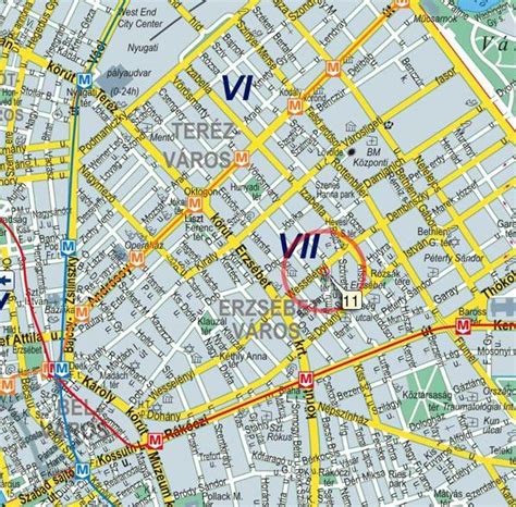 Budapest VII. kerület térkép