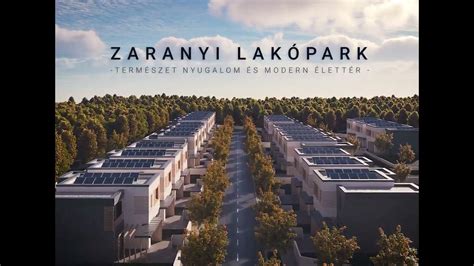 Zaranyi Luxus lakópark Kaposvár - látványterv