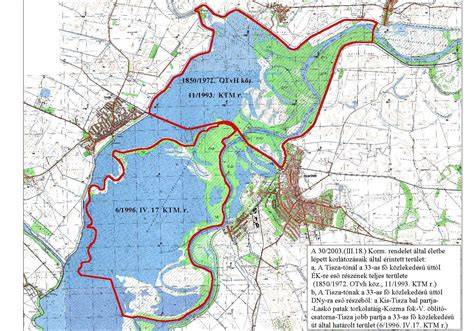 Térkép a Tisza-tó környékéről, Poroszlóról és Abádszalókról