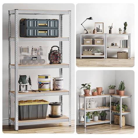 Fém polcrendszer garázsban