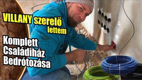 Villanyszerelés családi házban