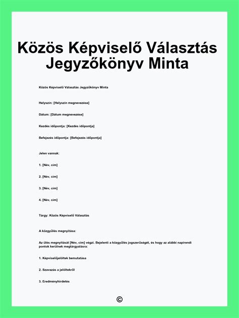 Közgyűlés és a közös képviselő leváltása