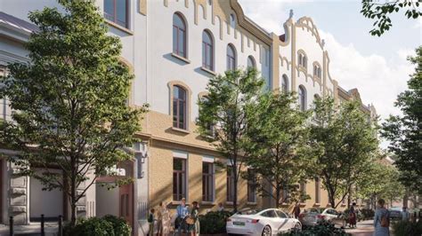 Az Angyal Irodaház átalakított homlokzata