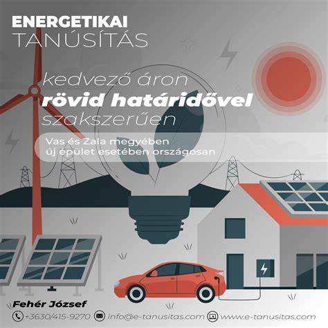 Infografika: Energetikai tanúsítás folyamata Vas megyében