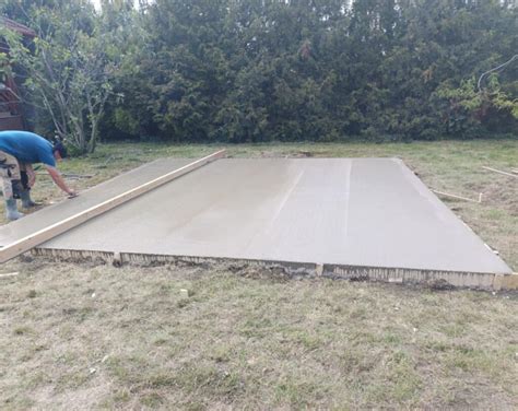Kész betonalap garázshoz
