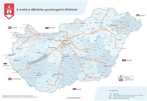 Infografika: Közlekedési hálózat Magyarországon - főútvonalak és autópályák kapcsolatai