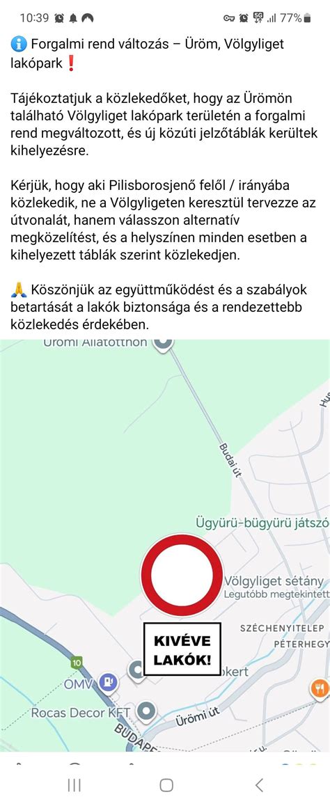 A Völgyliget lakópark elhelyezkedése az M0-ás közelében
