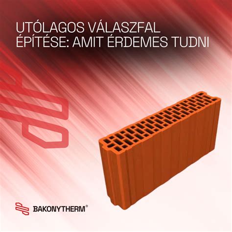 tégla válaszfal építése