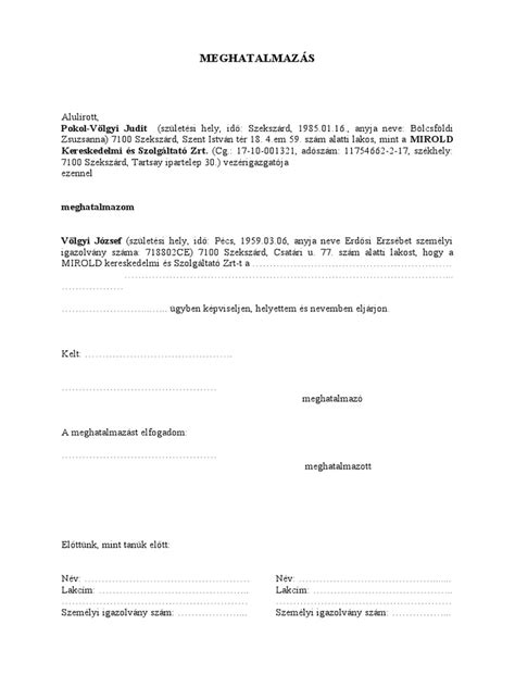 Bankszámla aláírási jog