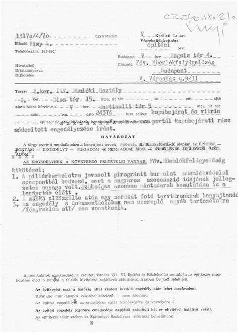 építési engedély dokumentum