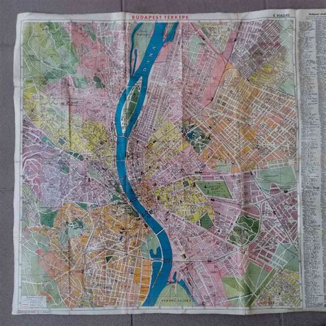 Budapest II. kerületének térképe a Margit körúttal
