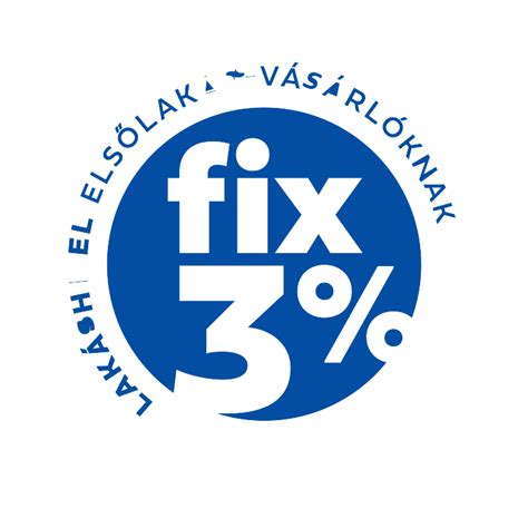 FIX 3% Lakáshitel Program logó