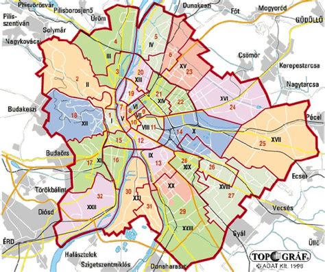 Budapest XII. kerületének térképe