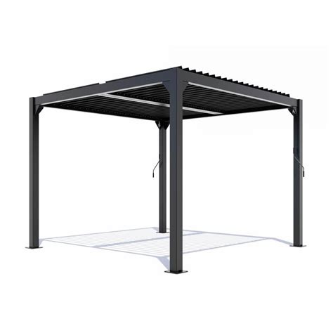 Modern alumínium pergola bioklimatikus lamellákkal