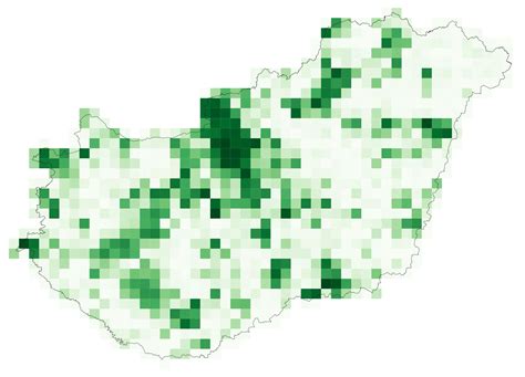 Mapa: Magyarország szántóföldi kínálata - kiválasztott területek