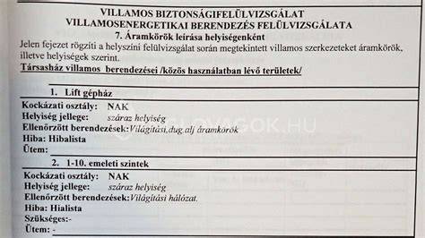 Infografika - Villamos biztonsági felülvizsgálat folyamatábra