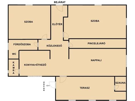 Budapest XVII. kerületi családi ház elrendezése