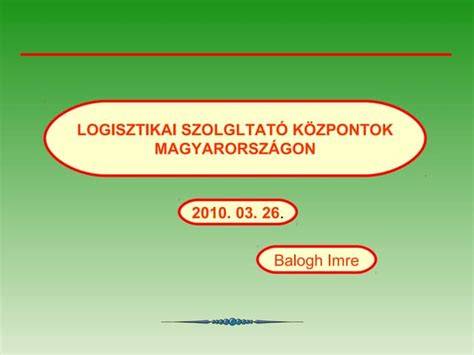 Infografika: Logisztikai központok Magyarországon