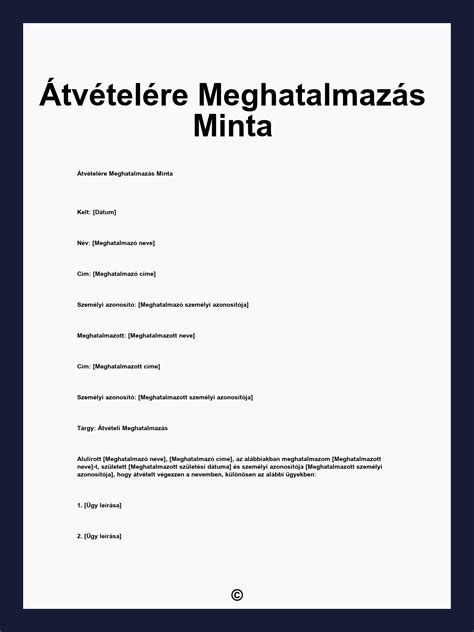 Meghatalmazás mint jogi dokumentum