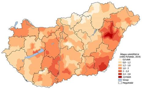 Termőföld árak alakulása Magyarországon