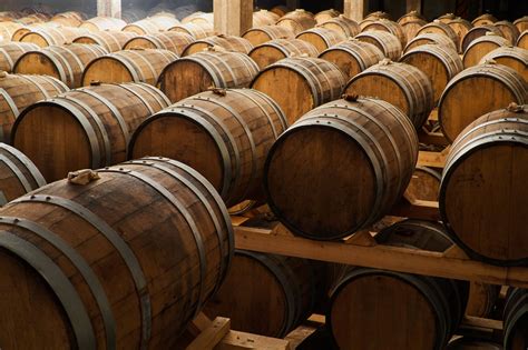 Barrique hordókban érlelődő bor