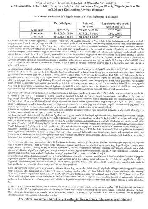 Árverési oldal és licitálás folyamata - infographic