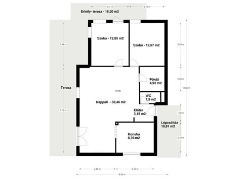 Társasházi alaprajz megosztással