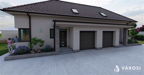 Modern ikerházak zöld környezetben