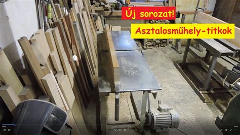 asztalos műhely régi bútorokkal