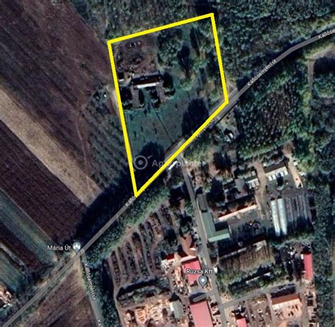 Győrújfalu külterület 1027/3 hrsz. térképi helyzete és telekhatárok