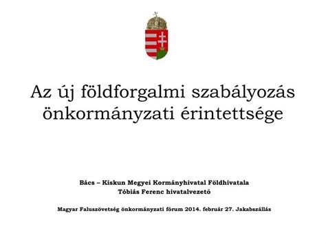 A földforgalmi szabályozás folyamata
