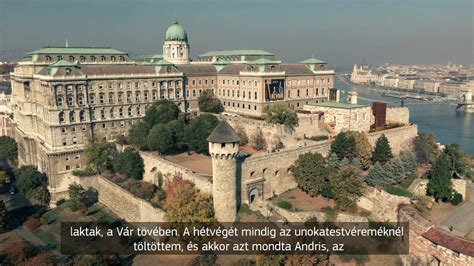 Légifelvétel a budai Várról, Dísz térrel a középpontban