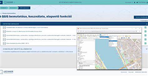 Vizualizációs térkép: térinformatikai adatbázis építésének folyamata
