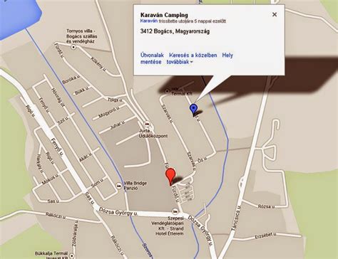 Térkép Bogács nevezetességeivel