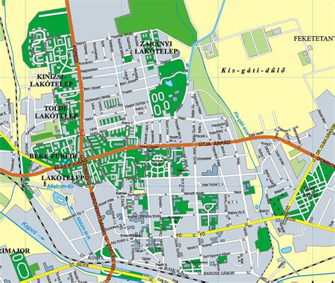 Térkép Kaposvár és Taszár elhelyezkedésével