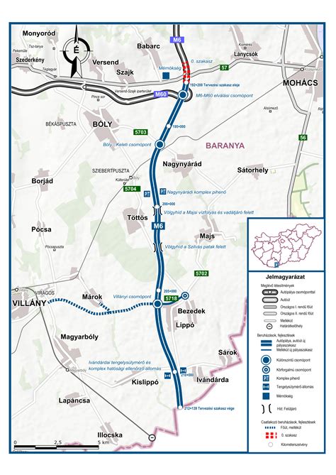 Az M6-os autópálya építkezési fázisai