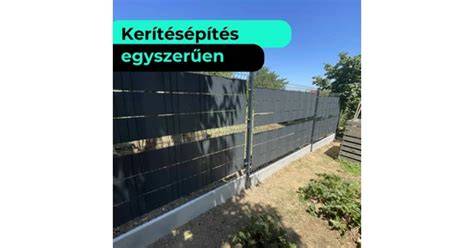 Vizuális útmutató kerítésépítés lépései