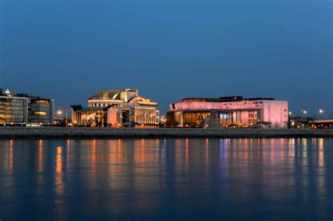 Millenniumi Városközpont, panoráma a MÜPA és Nemzeti Színház környékéről