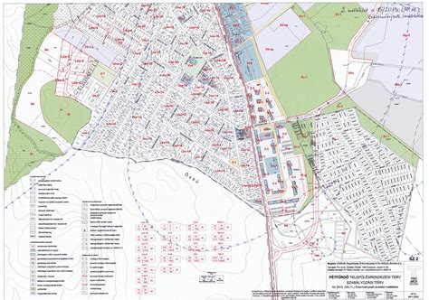 Szabályozási terv építési telkekkel