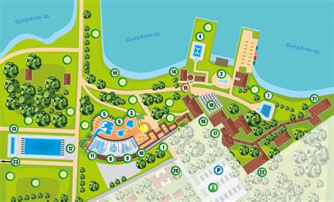 Orosháza-Gyopárosfürdő fejlesztési projekt térképe