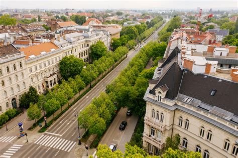 Andrássy út városi környezete és sétáló utca vizuális ábrája